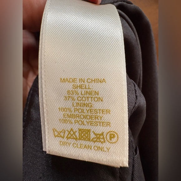 Kate Spade Skirt the Rules skirt Tribal Geometric embroidered trim sz 8 black - Picture 7 of 9